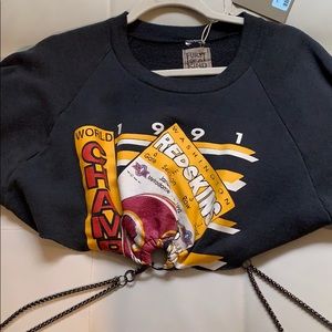 Vintage lf chain crop sweatshirt